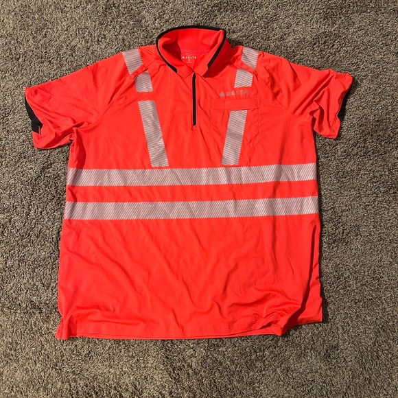 Lands' End Other - Delta Airlines Neon Safety Polo